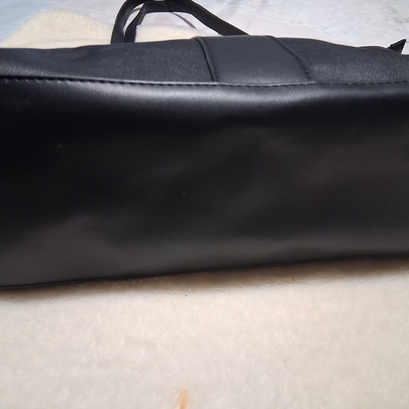 Black Textured Leather Backpack - Picture 15 of 15